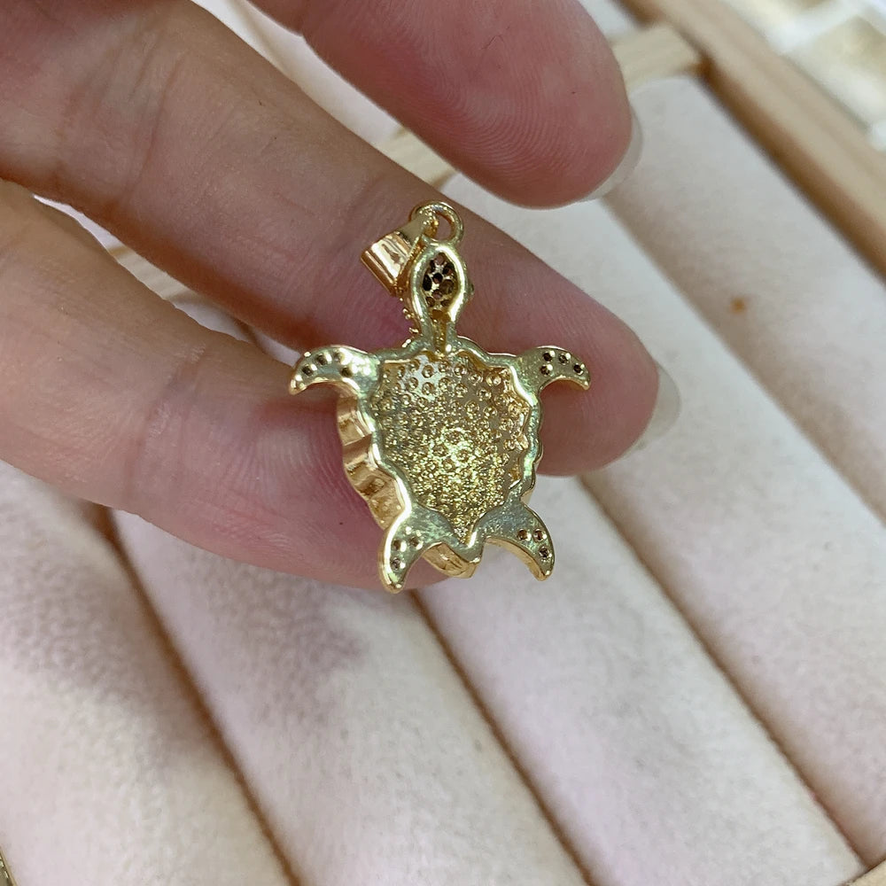 Fashion Shell Sea Turtle Pendants Charms For Jewelry Making Women DIY Necklace Bracelet Accessories