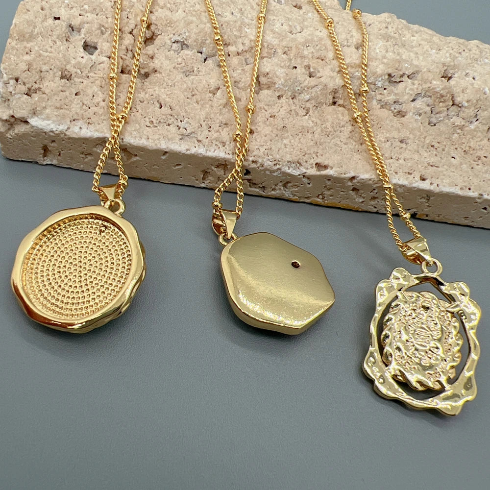 Fashion Imitation Pearl Enamel Flower Pendant Necklace For Women Jewelry